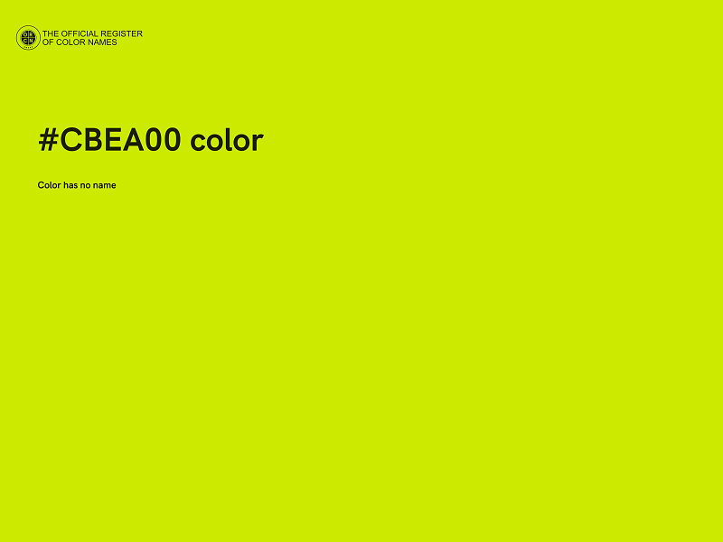 #CBEA00 color image