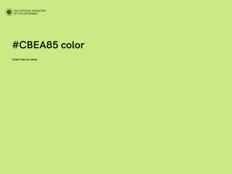 #CBEA85 color image