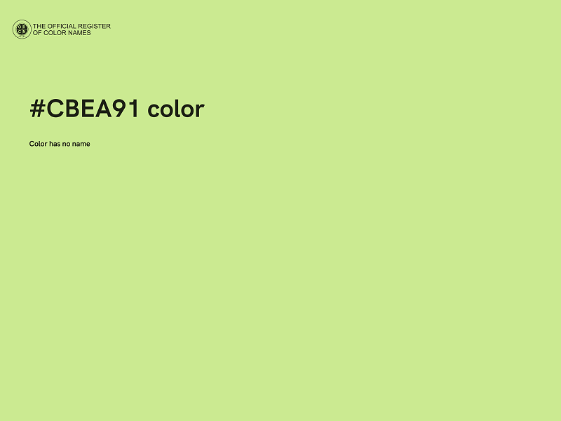 #CBEA91 color image