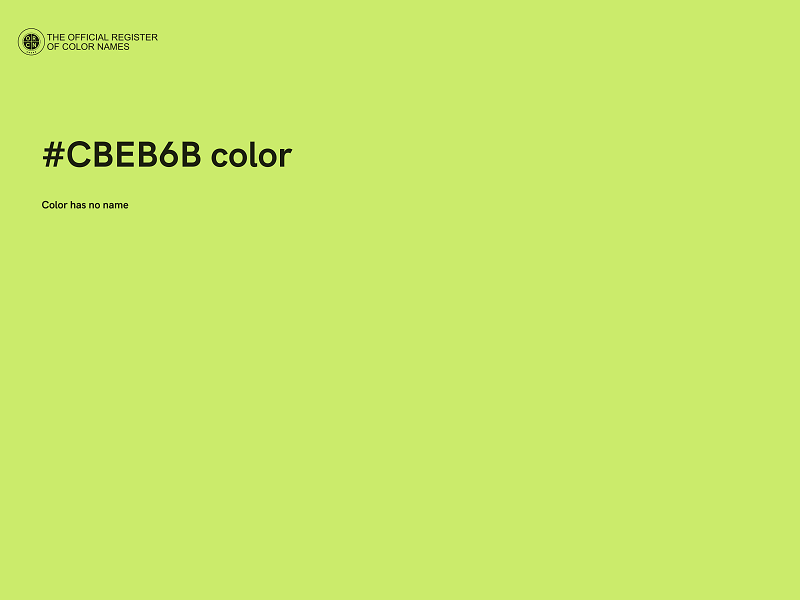 #CBEB6B color image