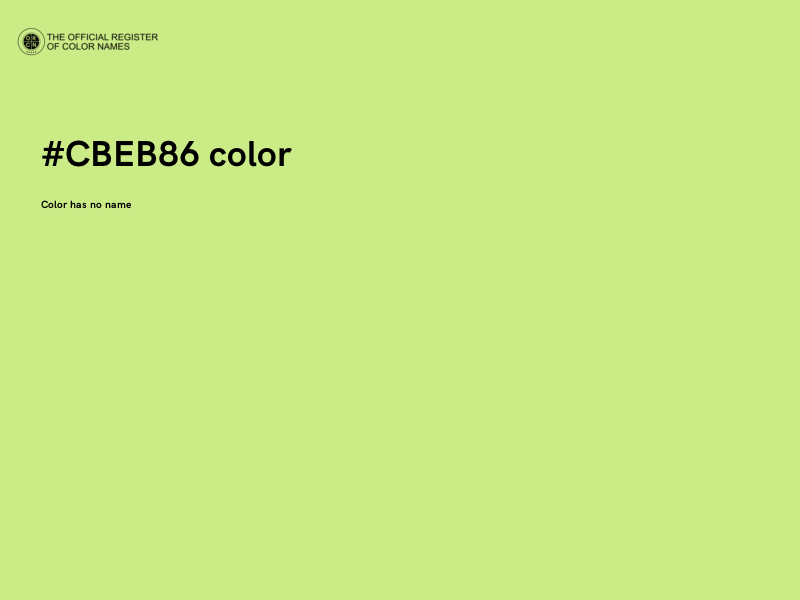 #CBEB86 color image