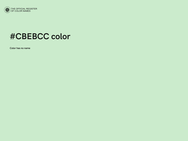 #CBEBCC color image