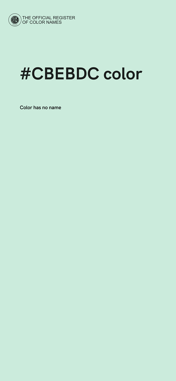 #CBEBDC color image