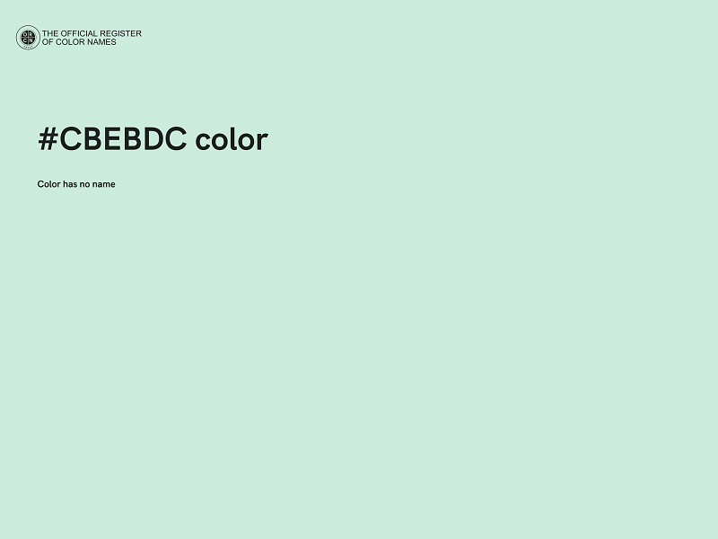 #CBEBDC color image