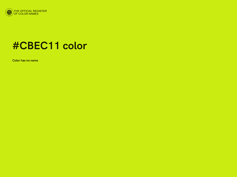 #CBEC11 color image