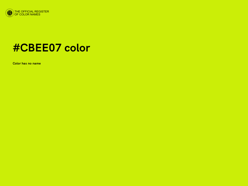 #CBEE07 color image