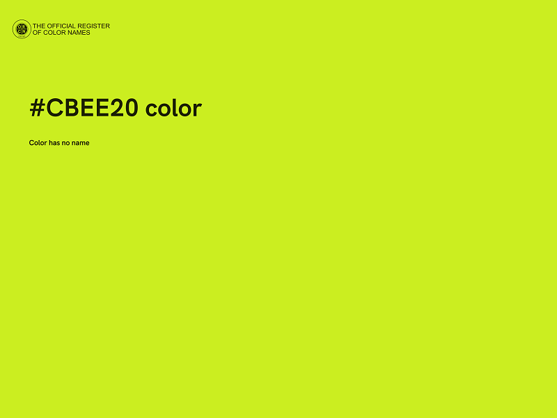 #CBEE20 color image