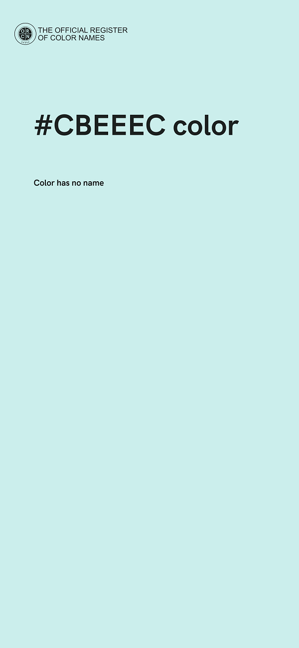 #CBEEEC color image
