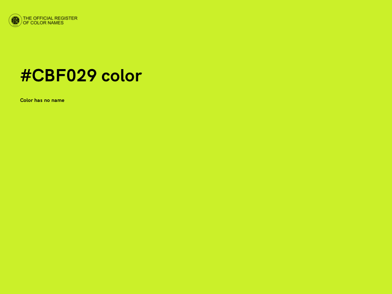 #CBF029 color image