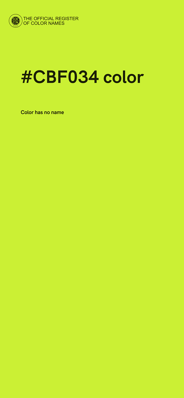 #CBF034 color image