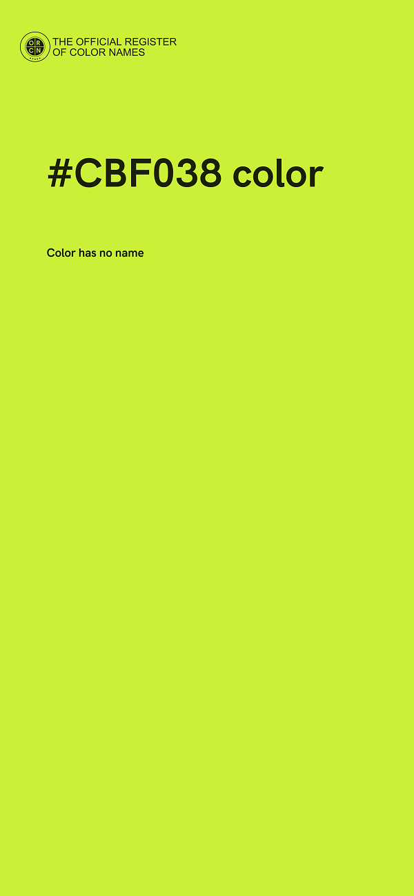 #CBF038 color image