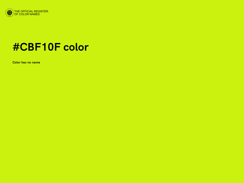 #CBF10F color image