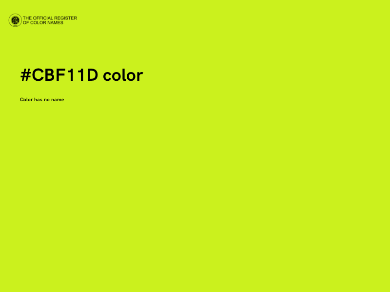 #CBF11D color image