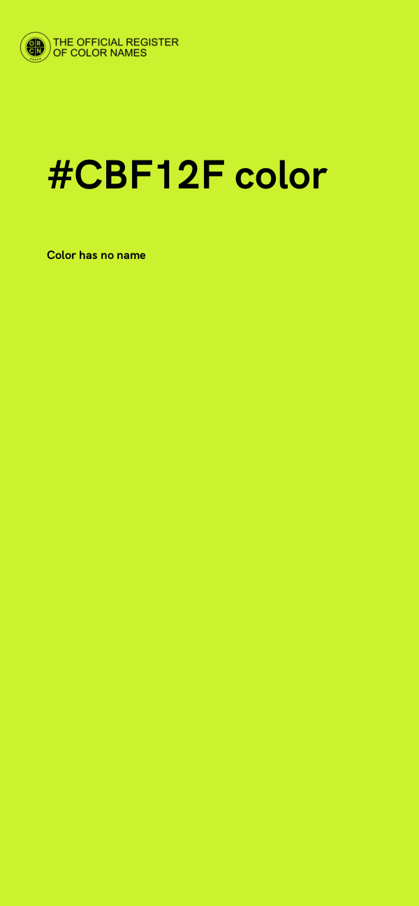 #CBF12F color image