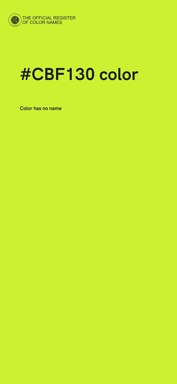 #CBF130 color image