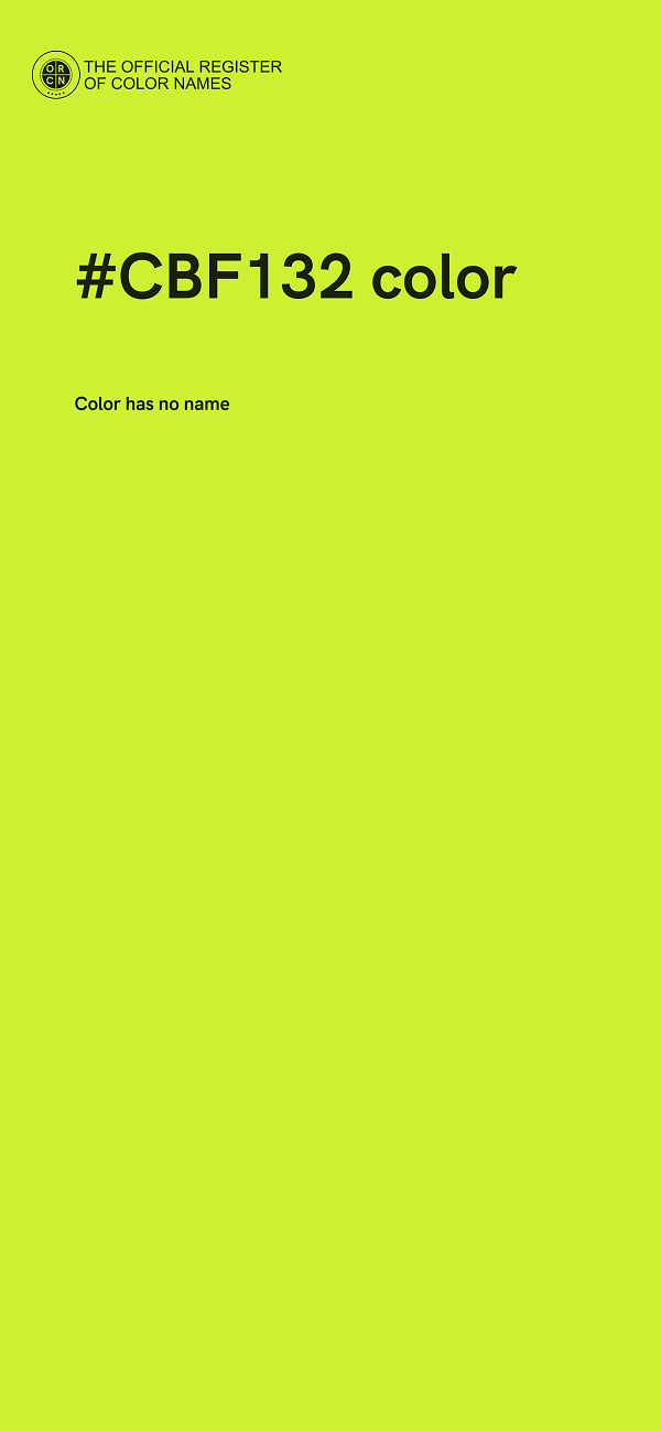 #CBF132 color image