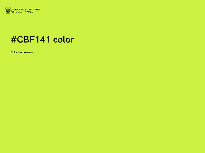 #CBF141 color image