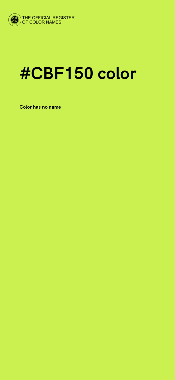 #CBF150 color image