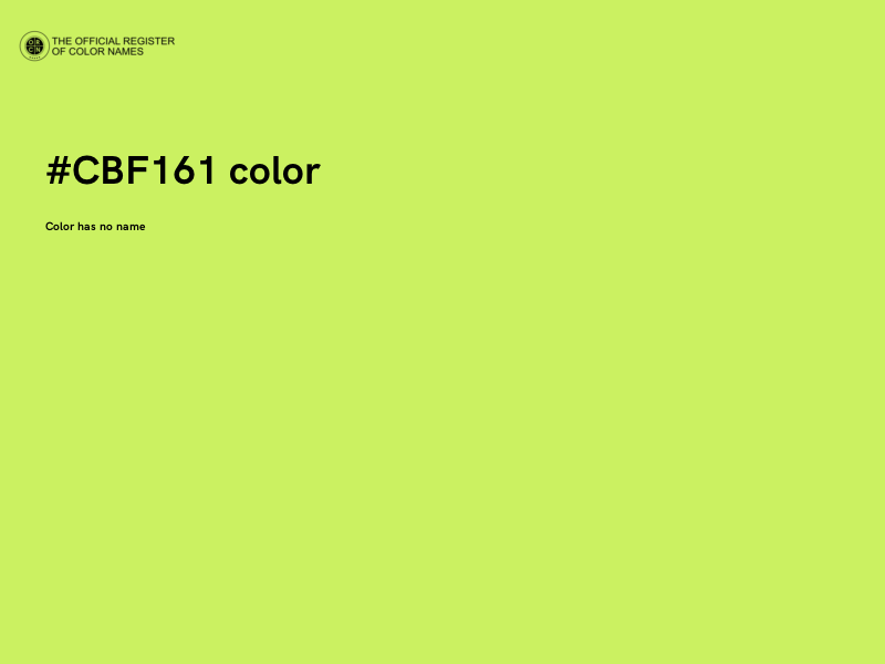 #CBF161 color image