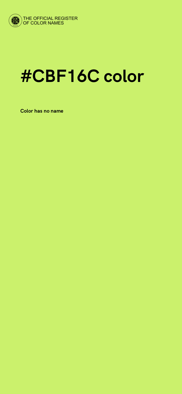 #CBF16C color image