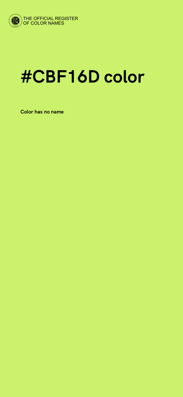 #CBF16D color image