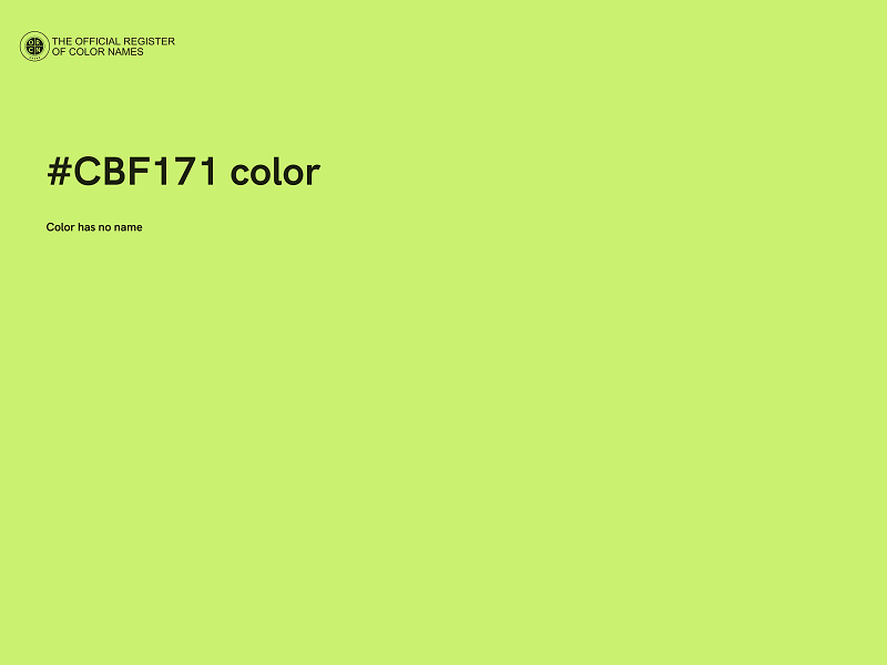 #CBF171 color image