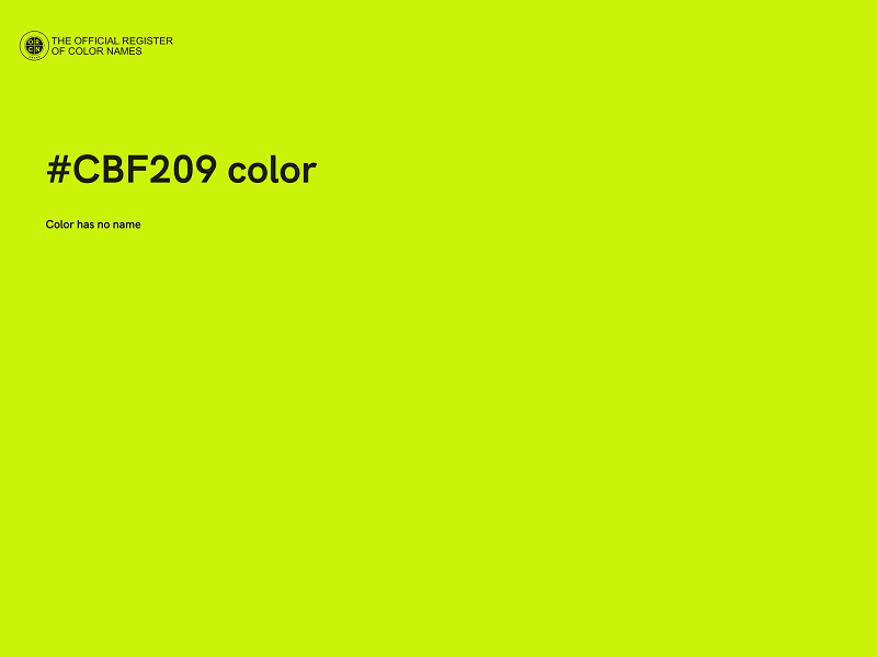 #CBF209 color image