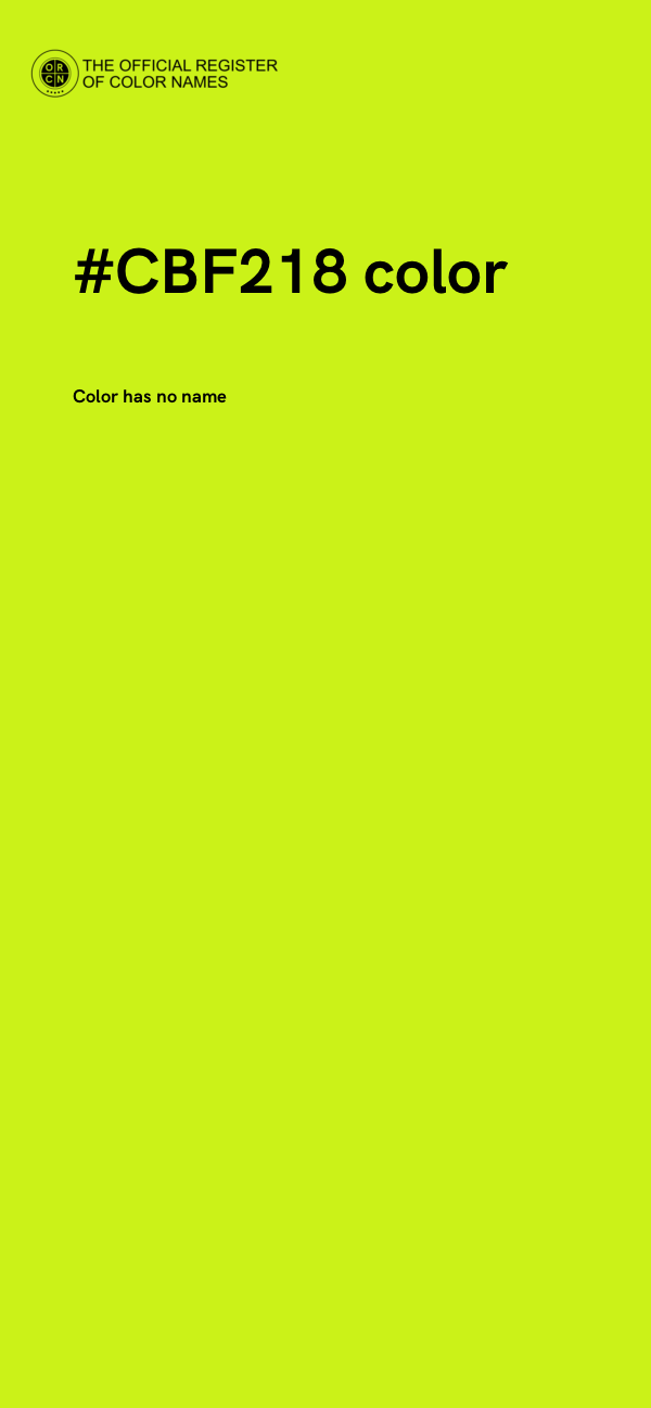 #CBF218 color image