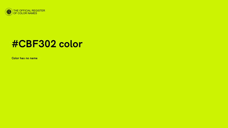 #CBF302 color image