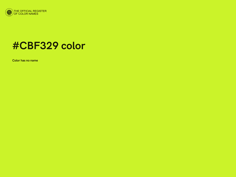 #CBF329 color image