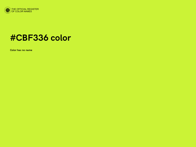 #CBF336 color image