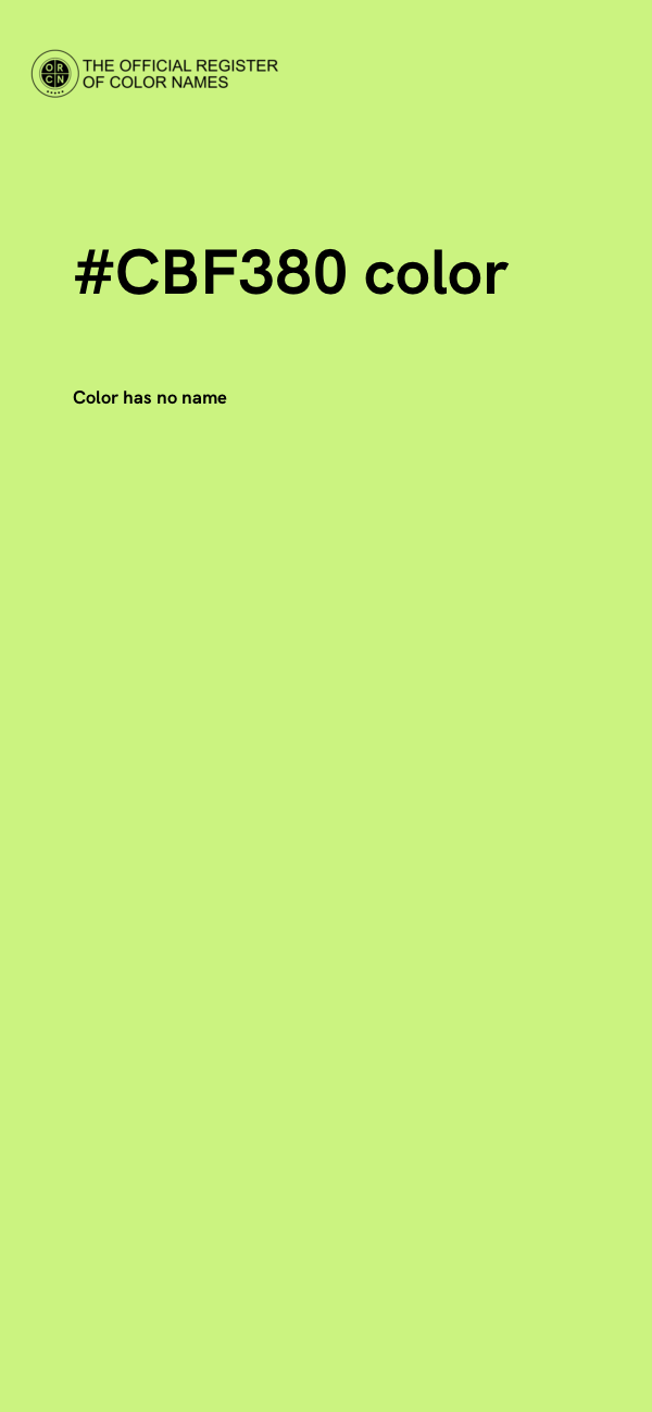#CBF380 color image