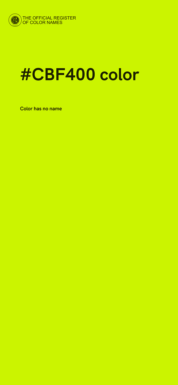 #CBF400 color image
