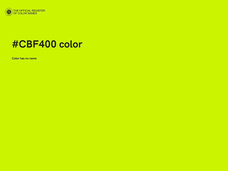#CBF400 color image