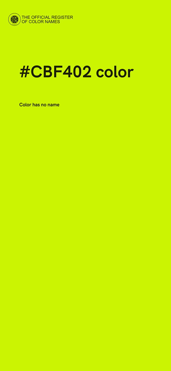 #CBF402 color image