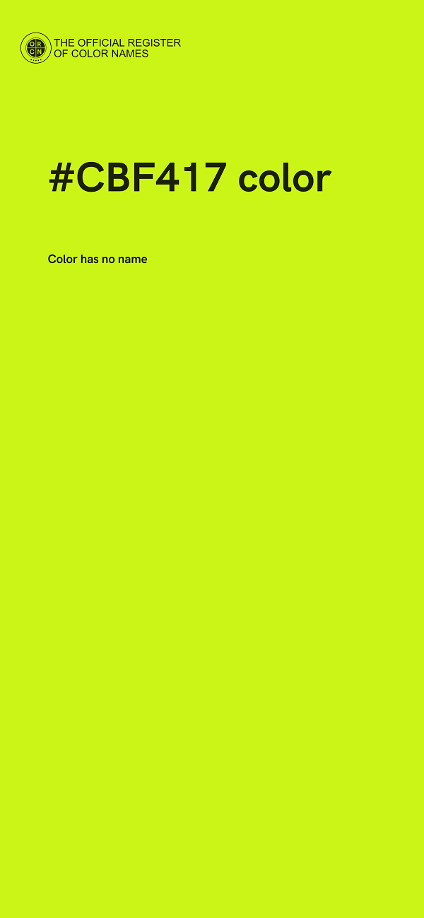 #CBF417 color image