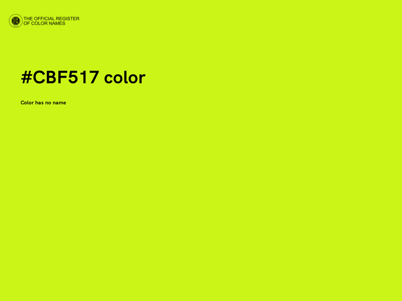 #CBF517 color image