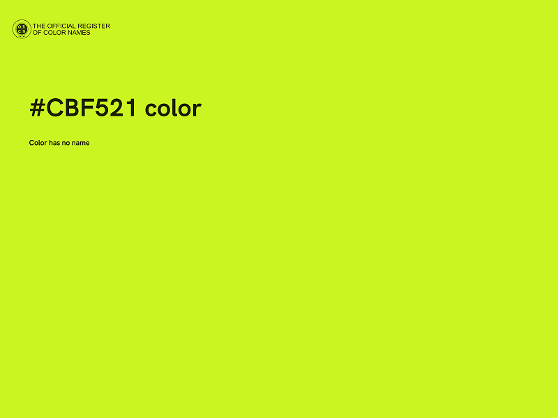 #CBF521 color image