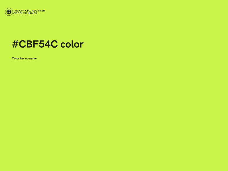 #CBF54C color image