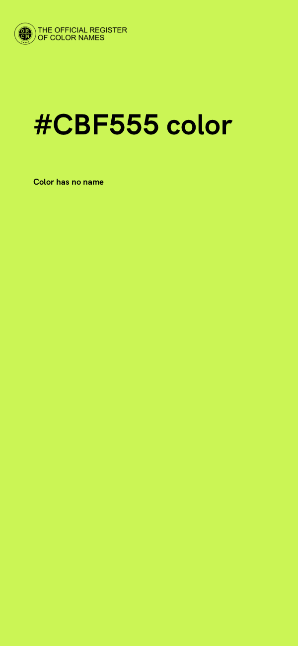 #CBF555 color image
