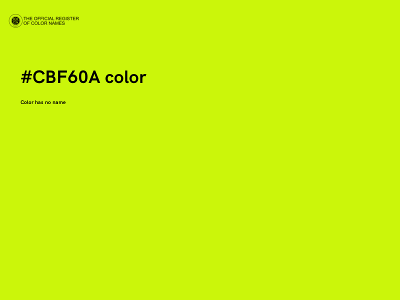 #CBF60A color image