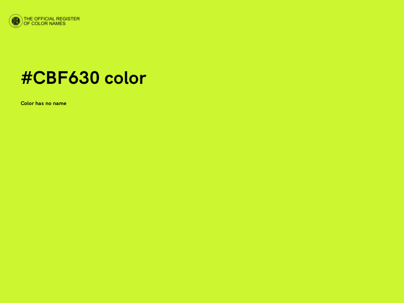 #CBF630 color image
