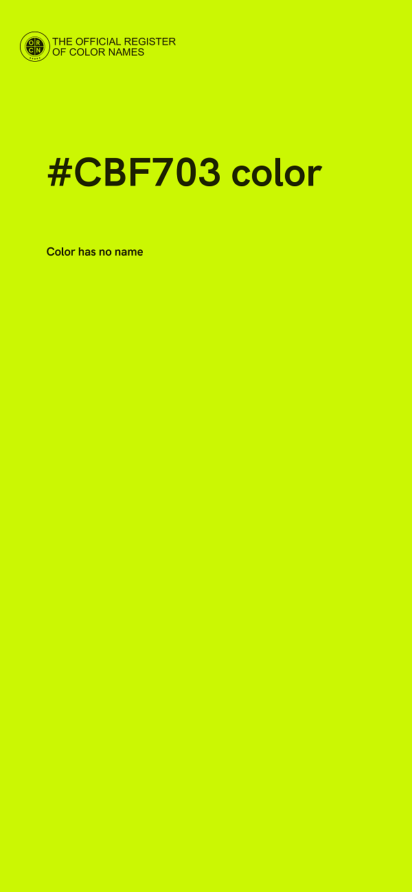 #CBF703 color image