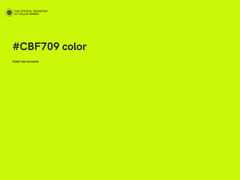 #CBF709 color image