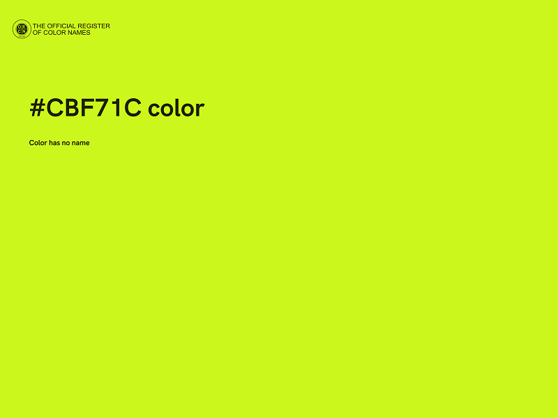 #CBF71C color image