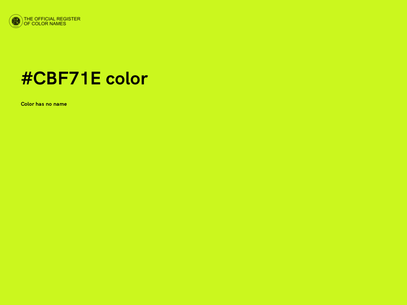#CBF71E color image