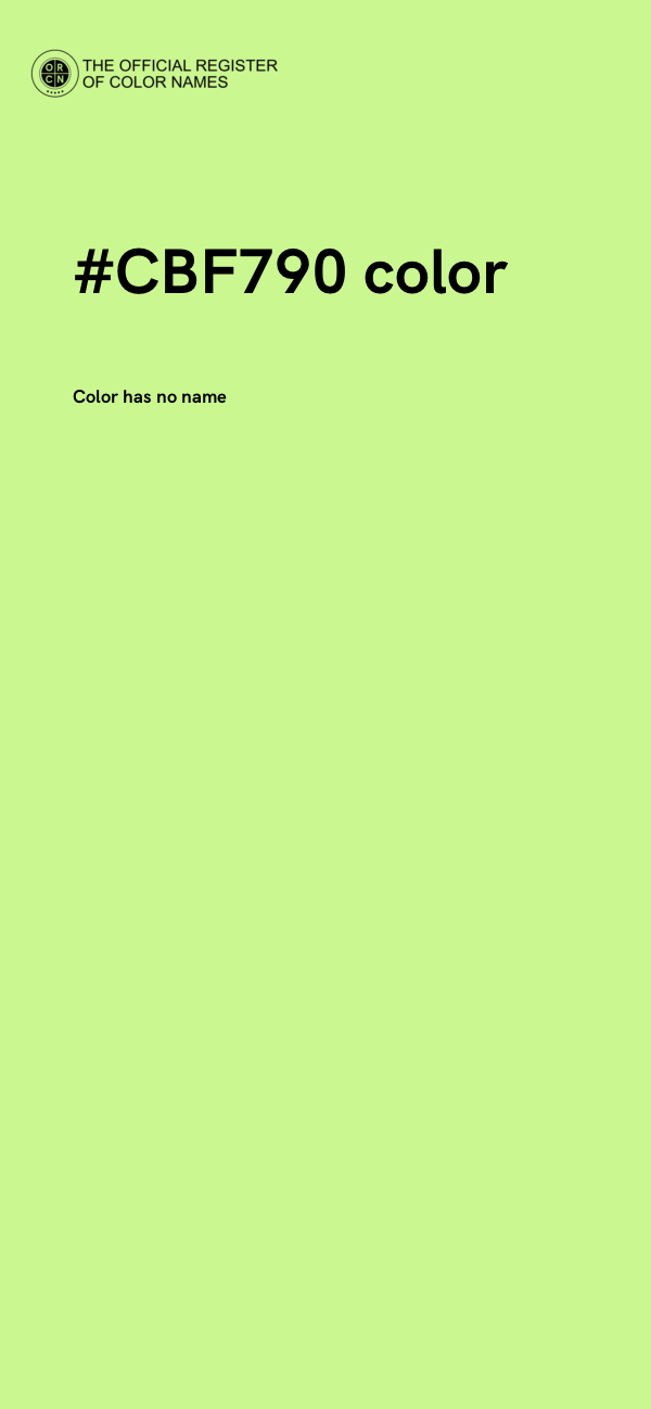 #CBF790 color image