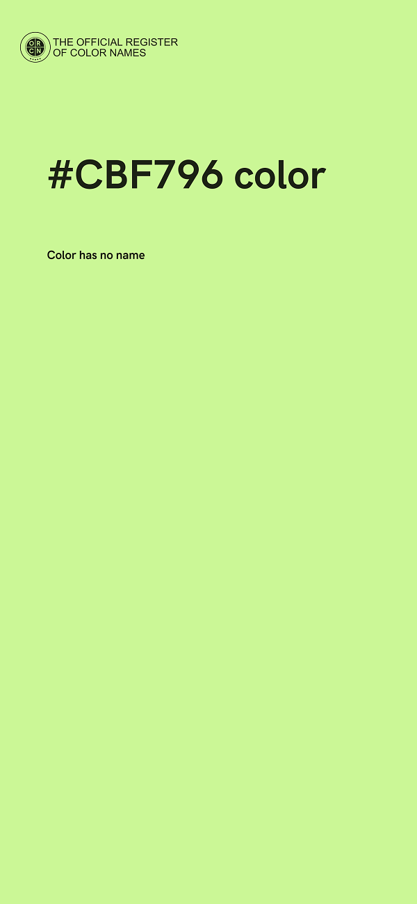 #CBF796 color image
