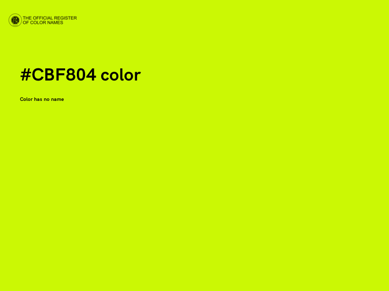 #CBF804 color image