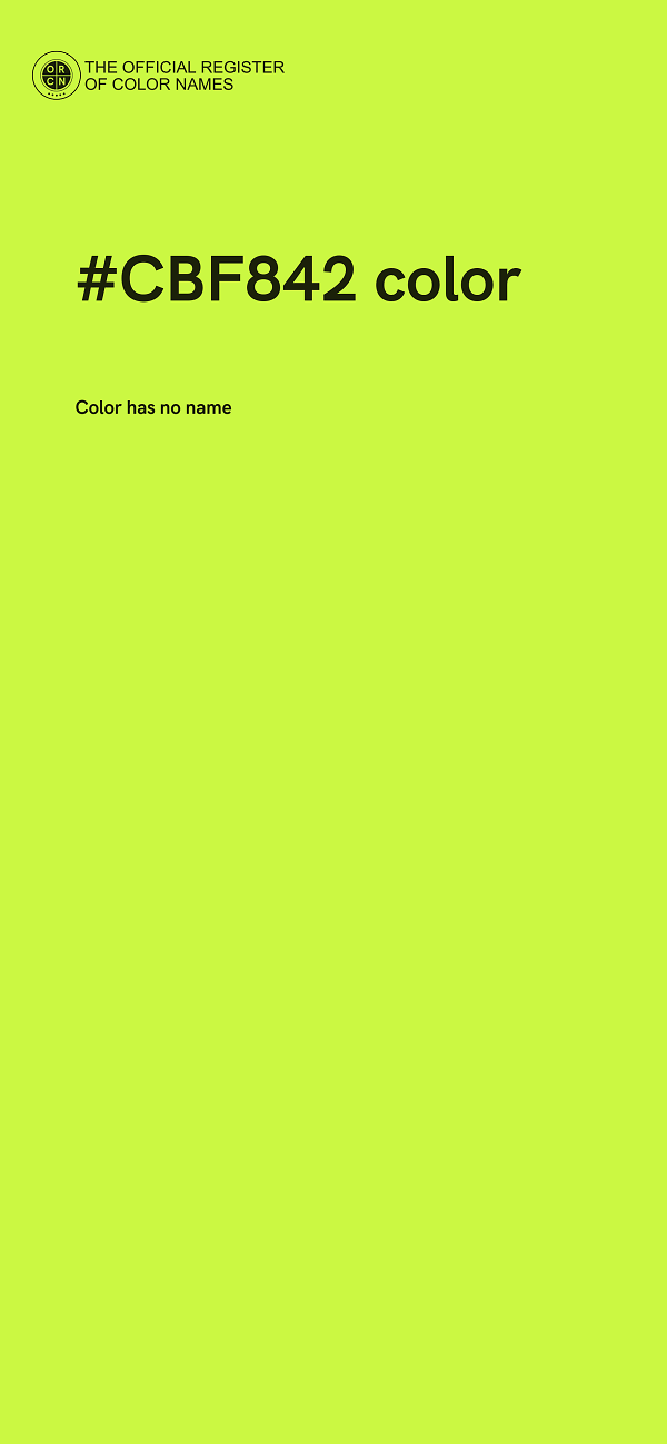 #CBF842 color image